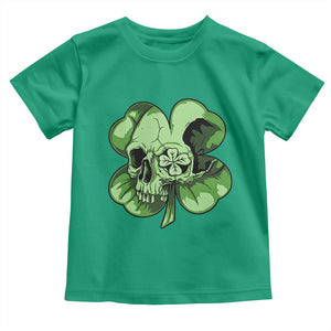 St Patricks Day Lucky Shamrock Skull Gift Toddler T Shirt TS12 Irish Green Print Your Wear