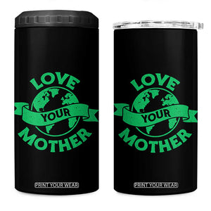 Love Your Mother Earth Day 4 in 1 Can Cooler Tumbler Protect Our Planet TS12 One Size: 16 oz Black Print Your Wear