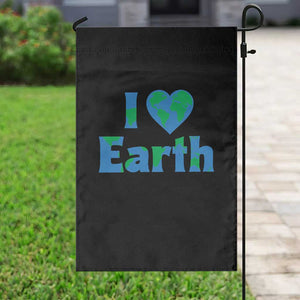 Earth Day Environmental Activism Garden Flag I Love Earth TS12 Print Your Wear