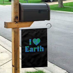 Earth Day Environmental Activism Garden Flag I Love Earth TS12 Print Your Wear