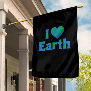 Earth Day Environmental Activism Garden Flag I Love Earth TS12 Print Your Wear