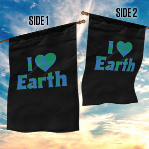 Earth Day Environmental Activism Garden Flag I Love Earth TS12 Print Your Wear