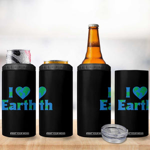 Earth Day Environmental Activism 4 in 1 Can Cooler Tumbler I Love Earth TS12 Print Your Wear