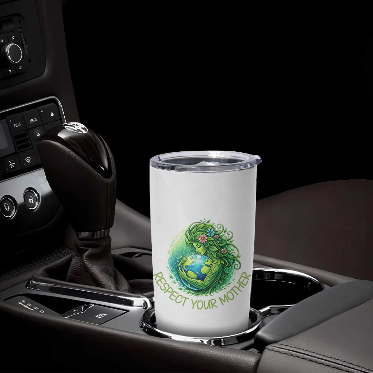 Respect Your Mother Tumbler Cup Earth Mother Hugging Planet TS12 Print Your Wear