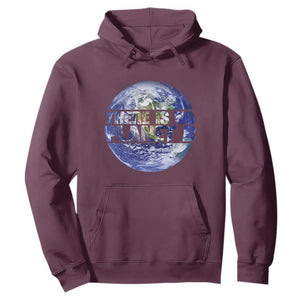 There Is No Planet B Hoodie Earth Day Environmental Awareness Gift TS12 Maroon Print Your Wear