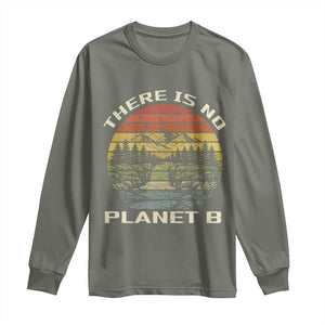 Nature Lover Shirt, Earth Day Gift, Save the Planet Shirt, Nature T-Shirt, Nature Lover Gift, Outdoor Environment Shirts, No Planet B Shirt Long Sleeve Shirt TS12 Military Green Print Your Wear
