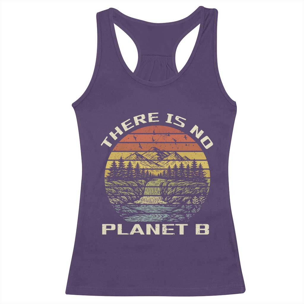 Nature Lover Shirt, Earth Day Gift, Save the Planet Shirt, Nature T-Shirt, Nature Lover Gift, Outdoor Environment Shirts, No Planet B Shirt Racerback Tank Top TS12 Purple Print Your Wear