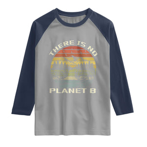 Nature Lover Shirt, Earth Day Gift, Save the Planet Shirt, Nature T-Shirt, Nature Lover Gift, Outdoor Environment Shirts, No Planet B Shirt Raglan Shirt TS12 Sport Gray Navy Print Your Wear