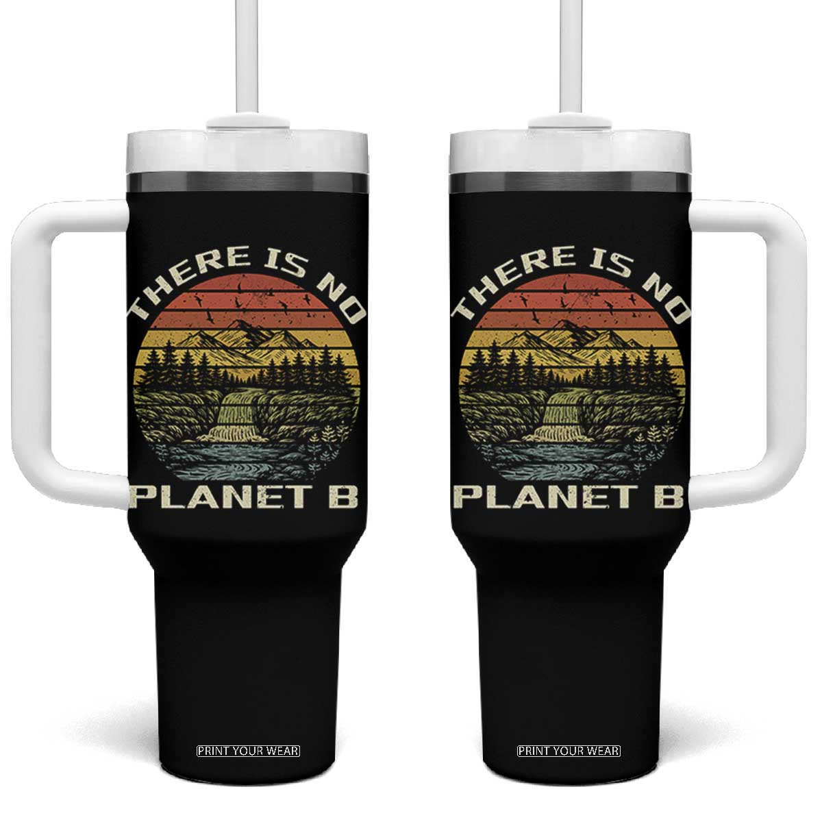 Nature Lover Shirt, Earth Day Gift, Save the Planet Shirt, Nature T-Shirt, Nature Lover Gift, Outdoor Environment Shirts, No Planet B Shirt Tumbler With Handle TS12 One Size: 40 oz Black Print Your Wear