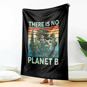 Vintage There Is No Planet B Earth Day Gift Throw Blanket TS12 Print Your Wear