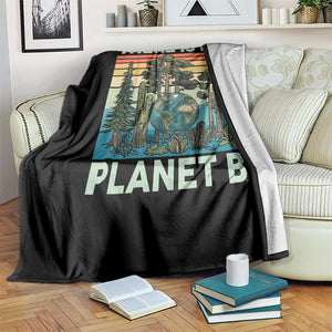 Vintage There Is No Planet B Earth Day Gift Throw Blanket TS12 Print Your Wear