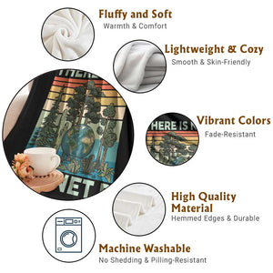 Vintage There Is No Planet B Earth Day Gift Throw Blanket TS12 Print Your Wear