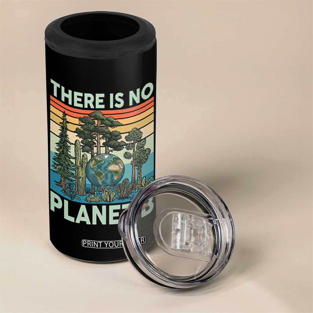 Vintage There Is No Planet B Earth Day Gift 4 in 1 Can Cooler Tumbler TS12 Print Your Wear