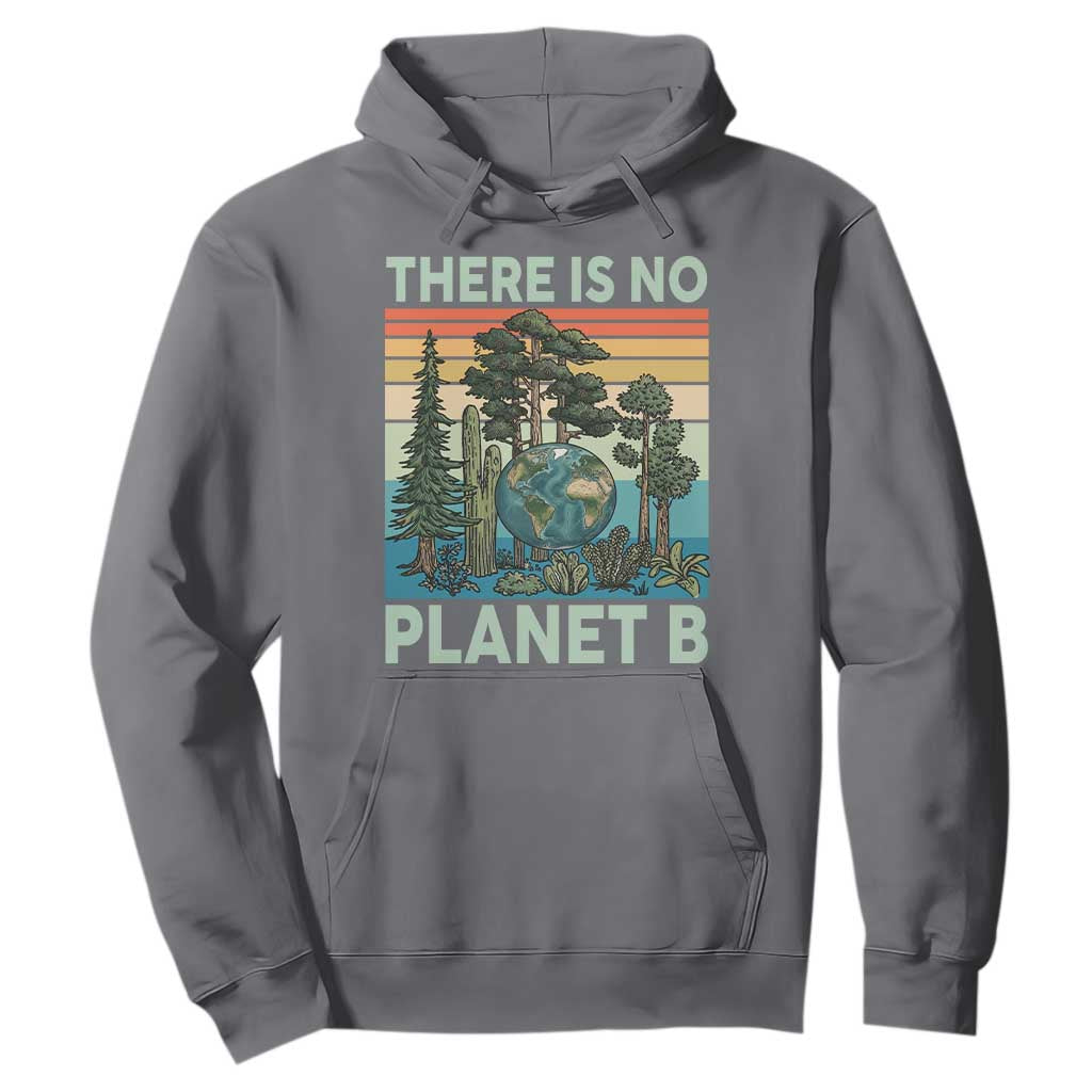 Vintage There Is No Planet B Earth Day Gift Hoodie TS12 Charcoal Print Your Wear