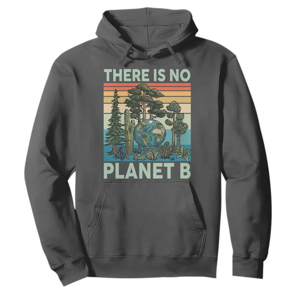 Vintage There Is No Planet B Earth Day Gift Hoodie TS12 Dark Heather Print Your Wear
