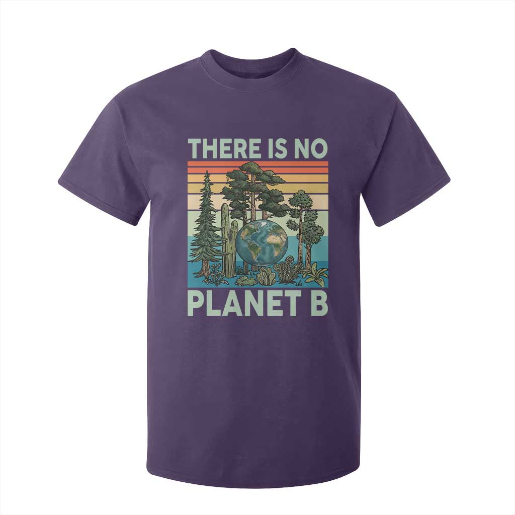 Vintage There Is No Planet B Earth Day Gift T Shirt For Kid TS12 Purple Print Your Wear