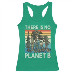 Vintage There Is No Planet B Earth Day Gift Racerback Tank Top TS12 Irish Green Print Your Wear