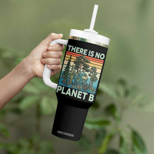 Vintage There Is No Planet B Earth Day Gift Tumbler With Handle TS12 Print Your Wear