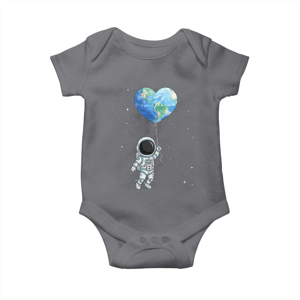 Astronaut Protect The Planet Baby Onesie Earth Day Gift TS12 Charcoal Print Your Wear