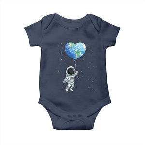 Astronaut Protect The Planet Baby Onesie Earth Day Gift TS12 Navy Print Your Wear