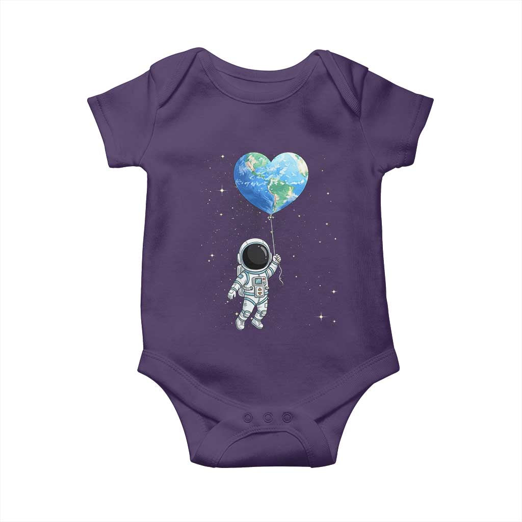Astronaut Protect The Planet Baby Onesie Earth Day Gift TS12 Purple Print Your Wear