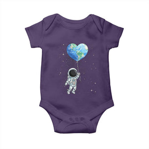 Astronaut Protect The Planet Baby Onesie Earth Day Gift TS12 Purple Print Your Wear