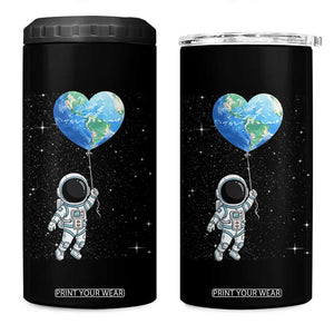 Astronaut Protect The Planet 4 in 1 Can Cooler Tumbler Earth Day Gift TS12 One Size: 16 oz Black Print Your Wear