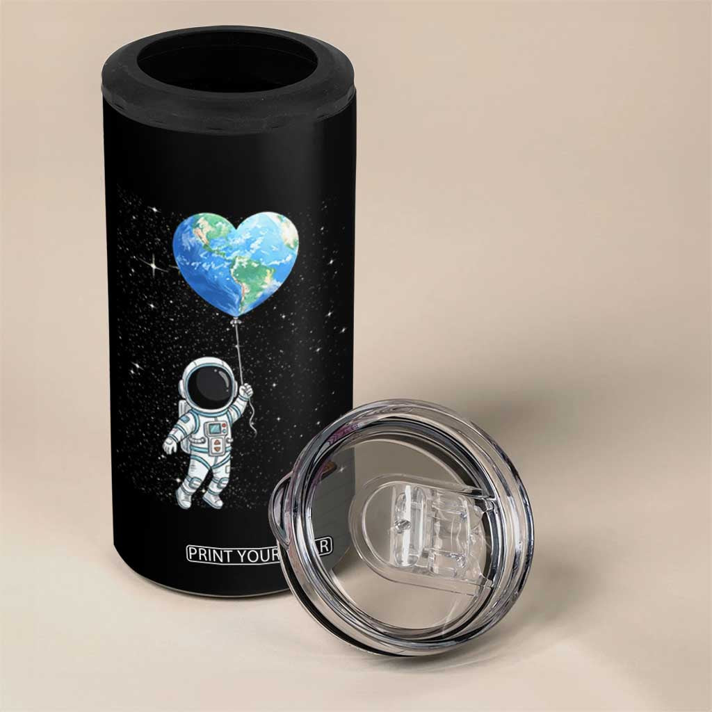 Astronaut Protect The Planet 4 in 1 Can Cooler Tumbler Earth Day Gift TS12 Print Your Wear