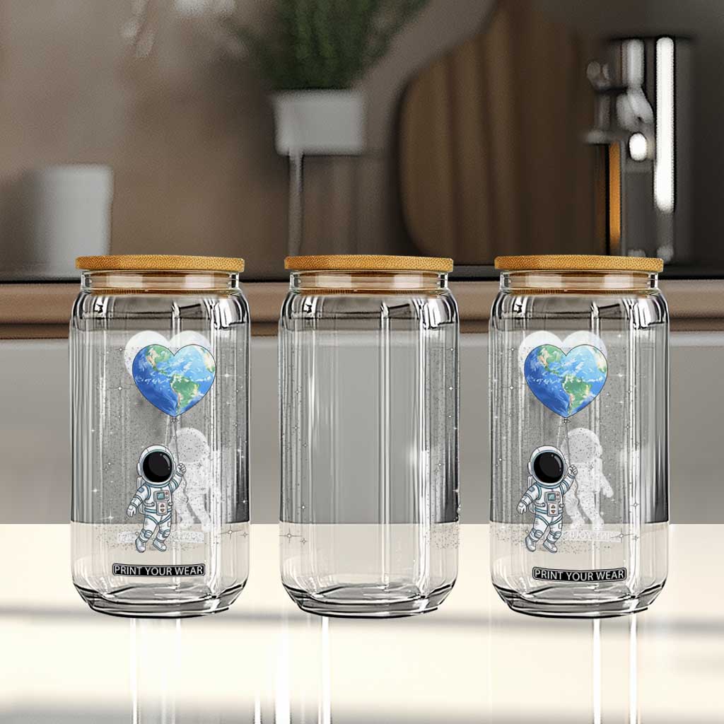 Astronaut Protect The Planet Glass Can Earth Day Gift TS12 Print Your Wear