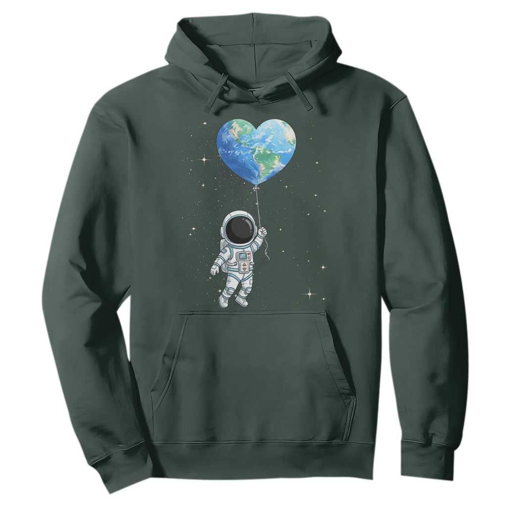 Astronaut Protect The Planet Hoodie Earth Day Gift TS12 Dark Forest Green Print Your Wear