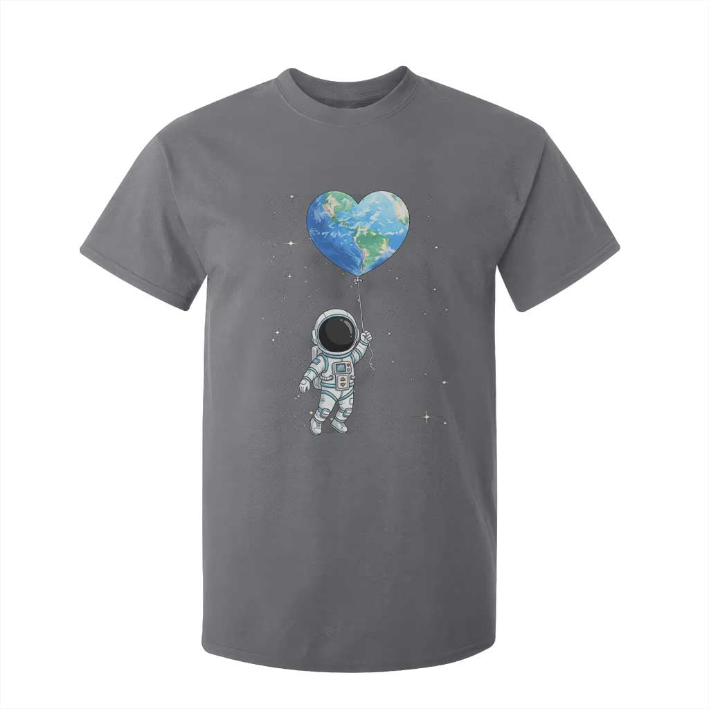 Astronaut Protect The Planet T Shirt For Kid Earth Day Gift TS12 Charcoal Print Your Wear