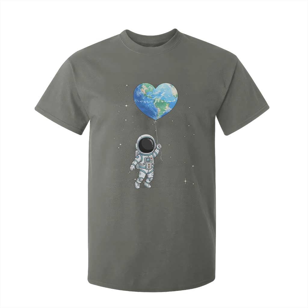 Astronaut Protect The Planet T Shirt For Kid Earth Day Gift TS12 Military Green Print Your Wear