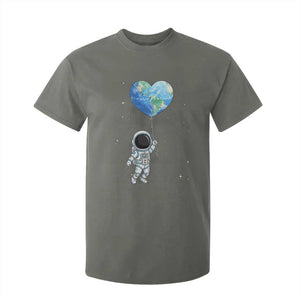 Astronaut Protect The Planet T Shirt For Kid Earth Day Gift TS12 Military Green Print Your Wear