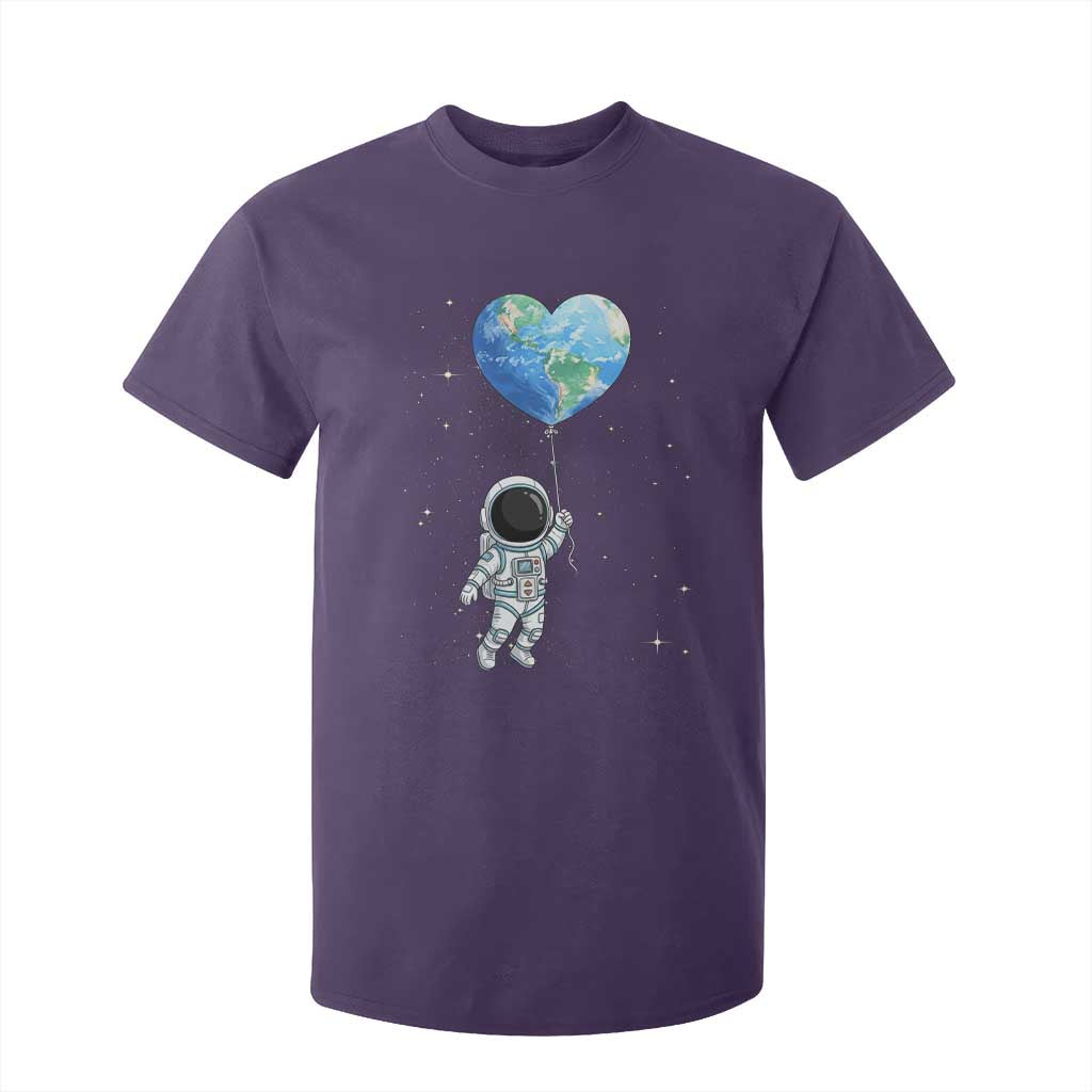 Astronaut Protect The Planet T Shirt For Kid Earth Day Gift TS12 Purple Print Your Wear