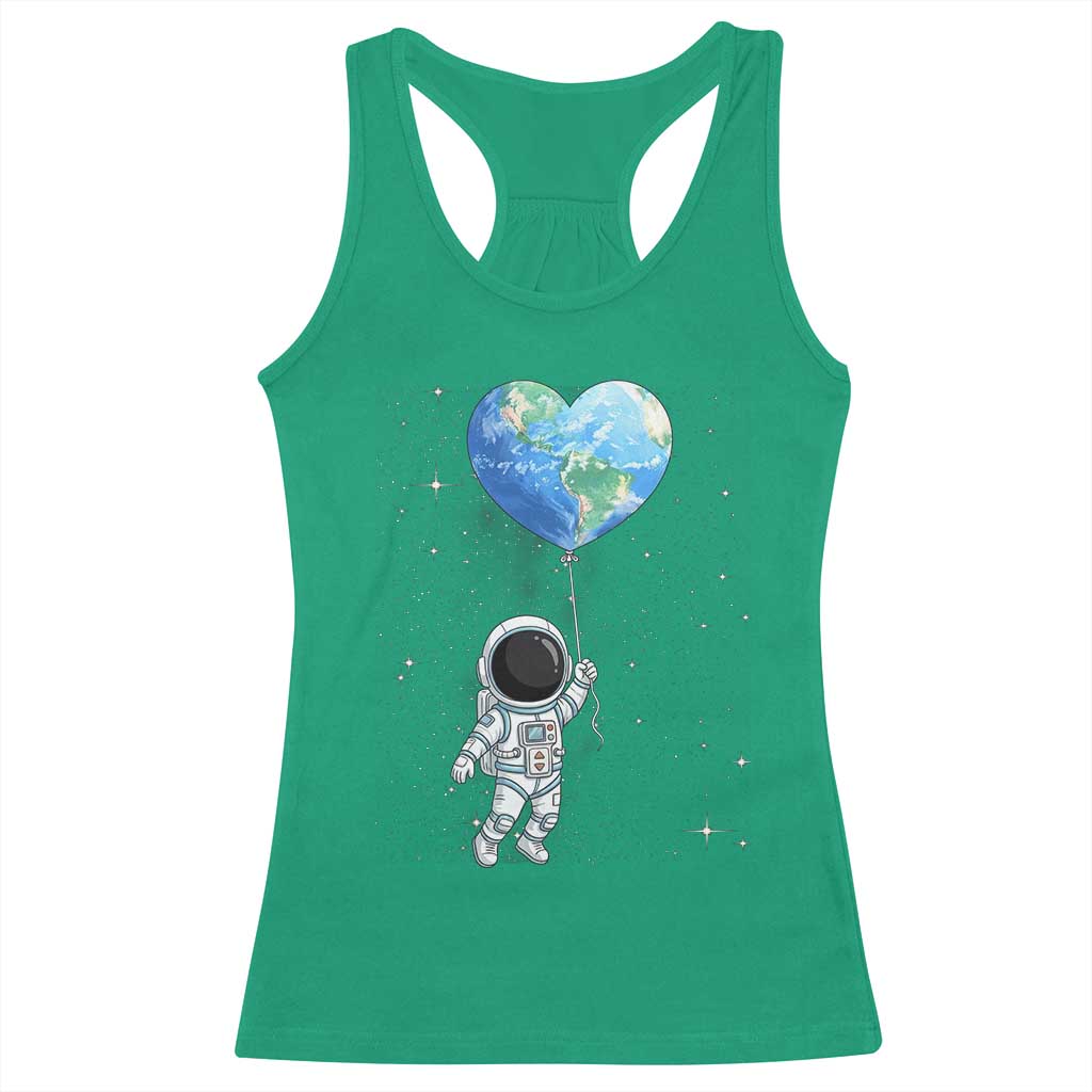 Astronaut Protect The Planet Racerback Tank Top Earth Day Gift TS12 Irish Green Print Your Wear