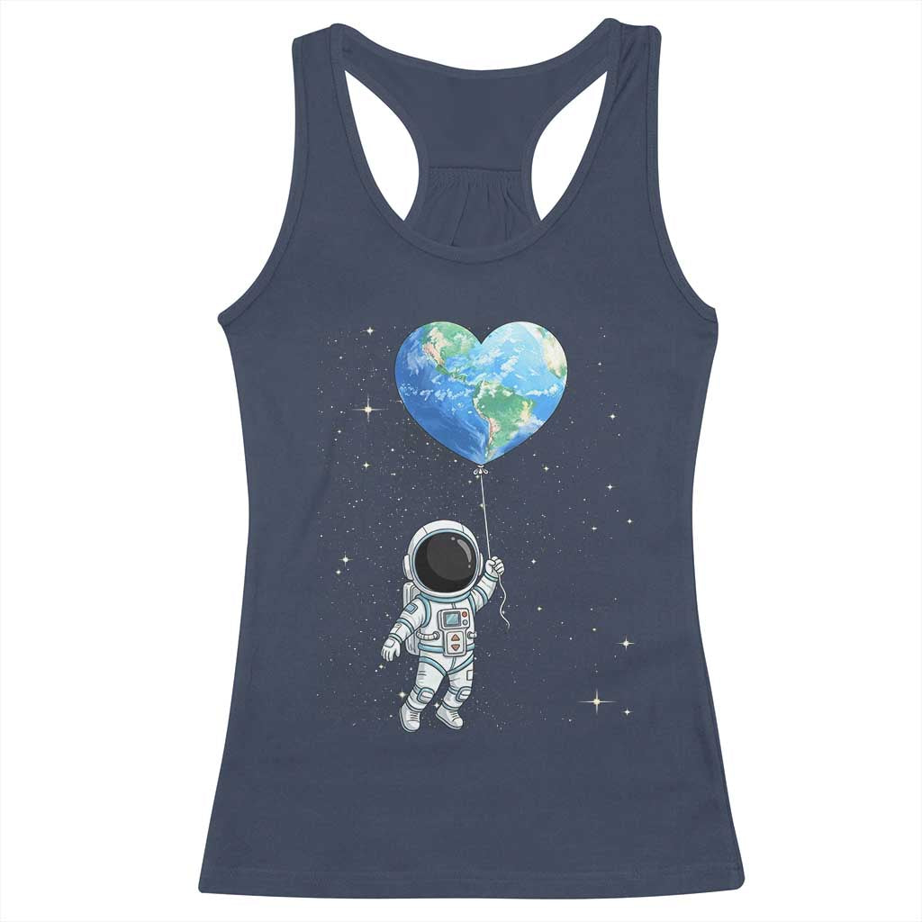 Astronaut Protect The Planet Racerback Tank Top Earth Day Gift TS12 Navy Print Your Wear