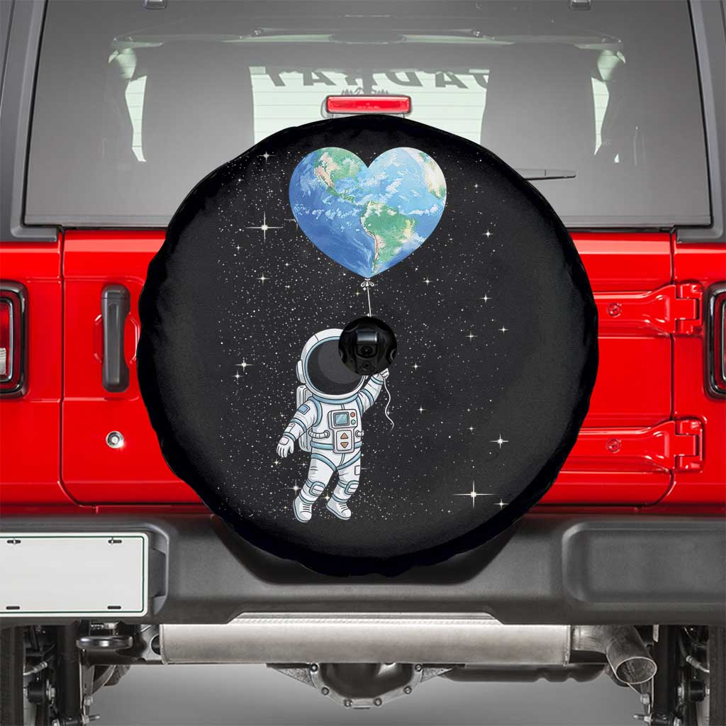 Astronaut Protect The Planet Spare Tire Cover Earth Day Gift TS12 Black Print Your Wear