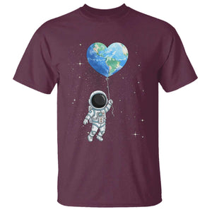 Astronaut Protect The Planet T Shirt Earth Day Gift TS12 Maroon Print Your Wear