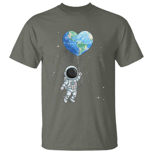 Astronaut Protect The Planet T Shirt Earth Day Gift TS12 Military Green Print Your Wear