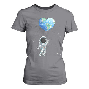 Astronaut Protect The Planet T Shirt For Women Earth Day Gift TS12 Charcoal Print Your Wear
