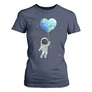 Astronaut Protect The Planet T Shirt For Women Earth Day Gift TS12 Navy Print Your Wear
