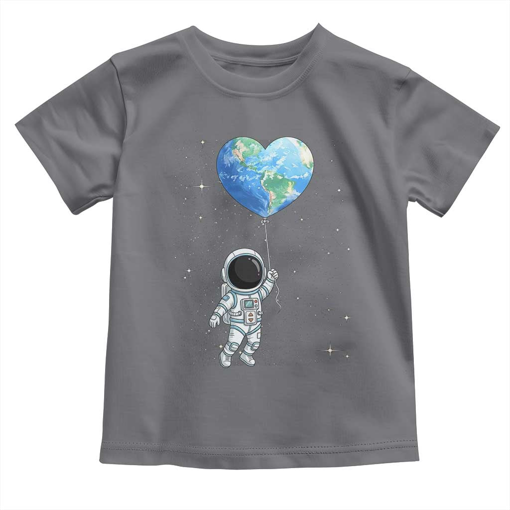 Astronaut Protect The Planet Toddler T Shirt Earth Day Gift TS12 Charcoal Print Your Wear