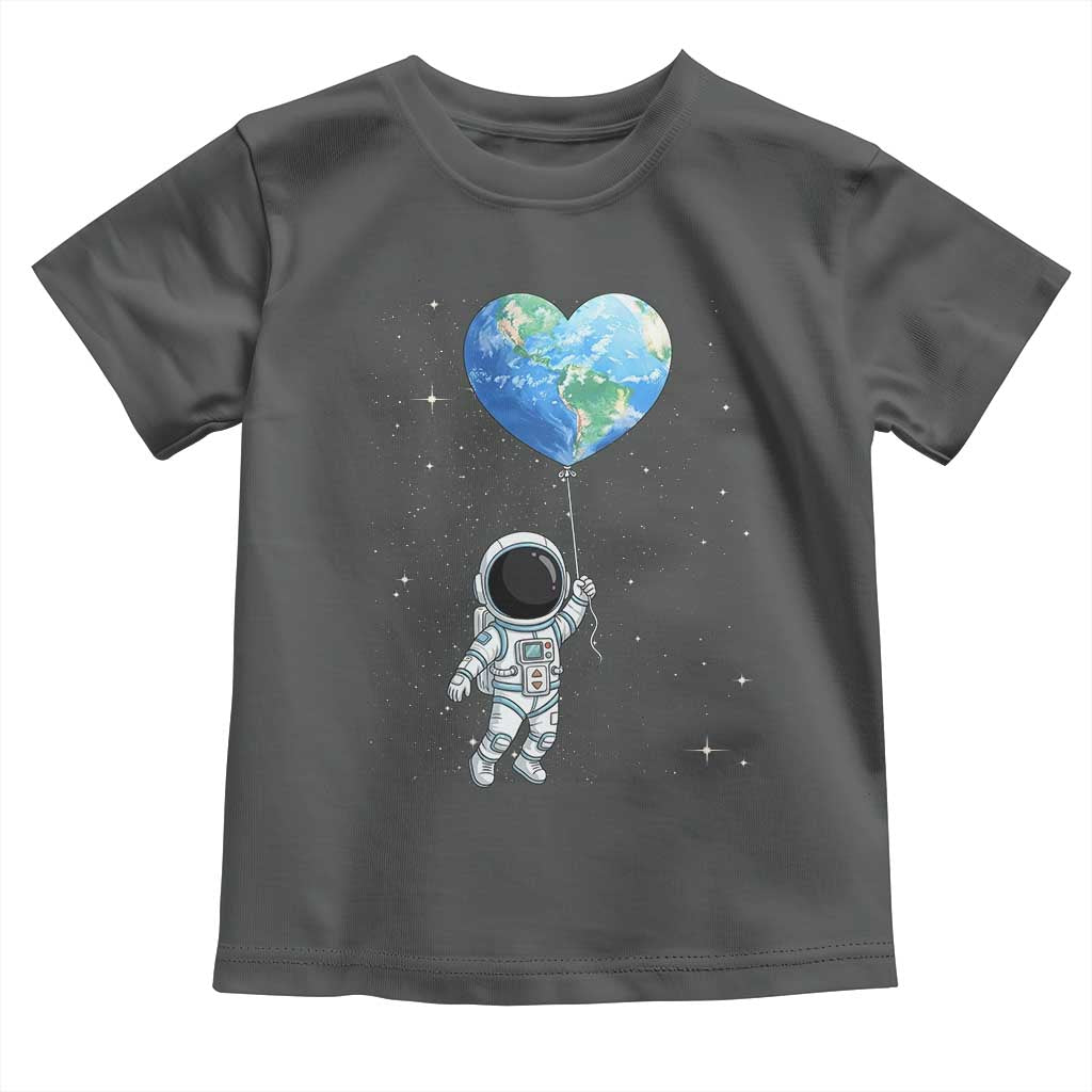 Astronaut Protect The Planet Toddler T Shirt Earth Day Gift TS12 Dark Heather Print Your Wear