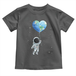 Astronaut Protect The Planet Toddler T Shirt Earth Day Gift TS12 Dark Heather Print Your Wear