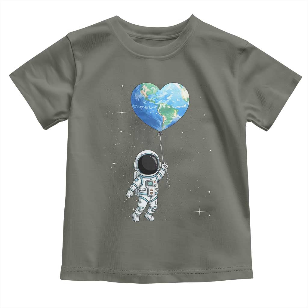 Astronaut Protect The Planet Toddler T Shirt Earth Day Gift TS12 Military Green Print Your Wear