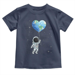Astronaut Protect The Planet Toddler T Shirt Earth Day Gift TS12 Navy Print Your Wear