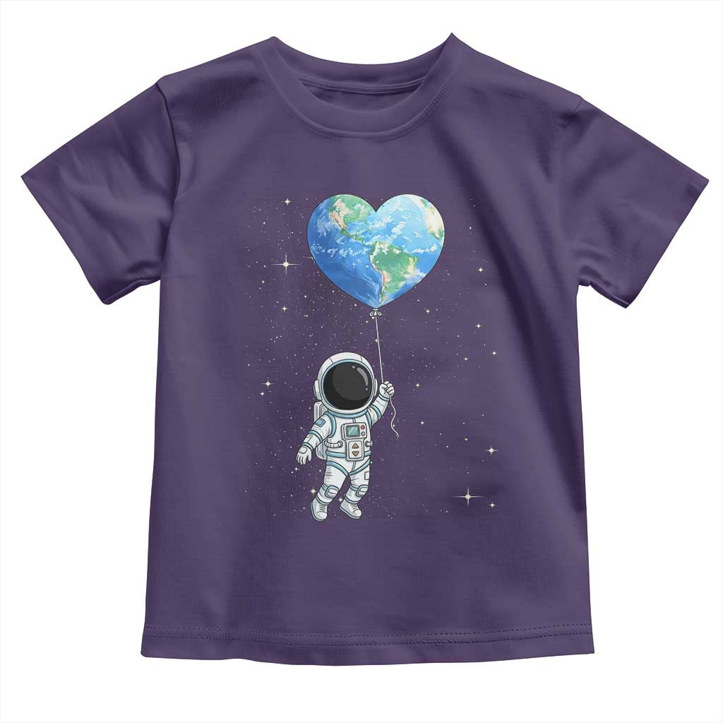 Astronaut Protect The Planet Toddler T Shirt Earth Day Gift TS12 Purple Print Your Wear