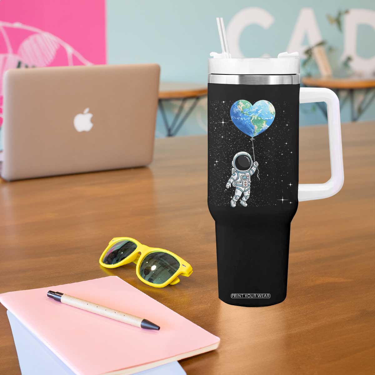 Astronaut Protect The Planet Tumbler With Handle Earth Day Gift TS12 Print Your Wear