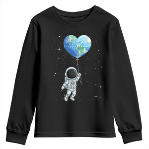 Astronaut Protect The Planet Youth Sweatshirt Earth Day Gift TS12 Black Print Your Wear