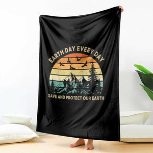 Earth Day Everyday Throw Blanket Save And Protect Our Earth TS12 Print Your Wear